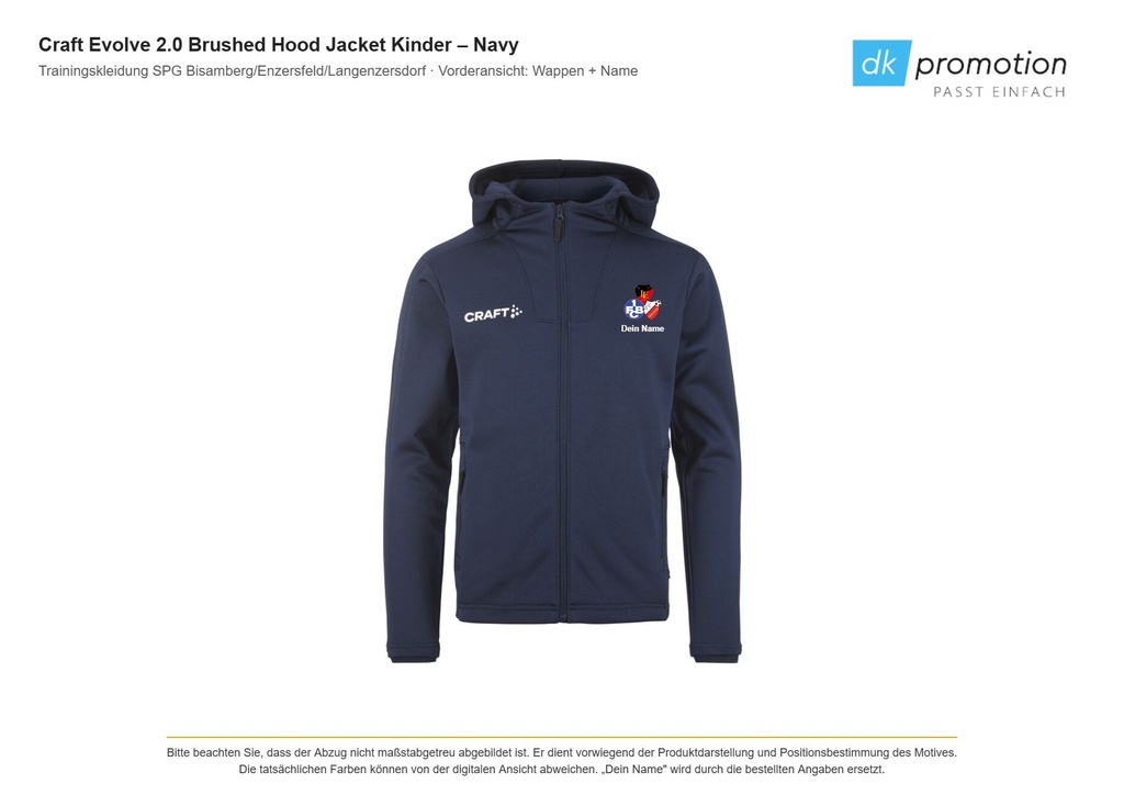 [VS-1916043-390000-122] Kapuzenjacke Kinder (122/128)
