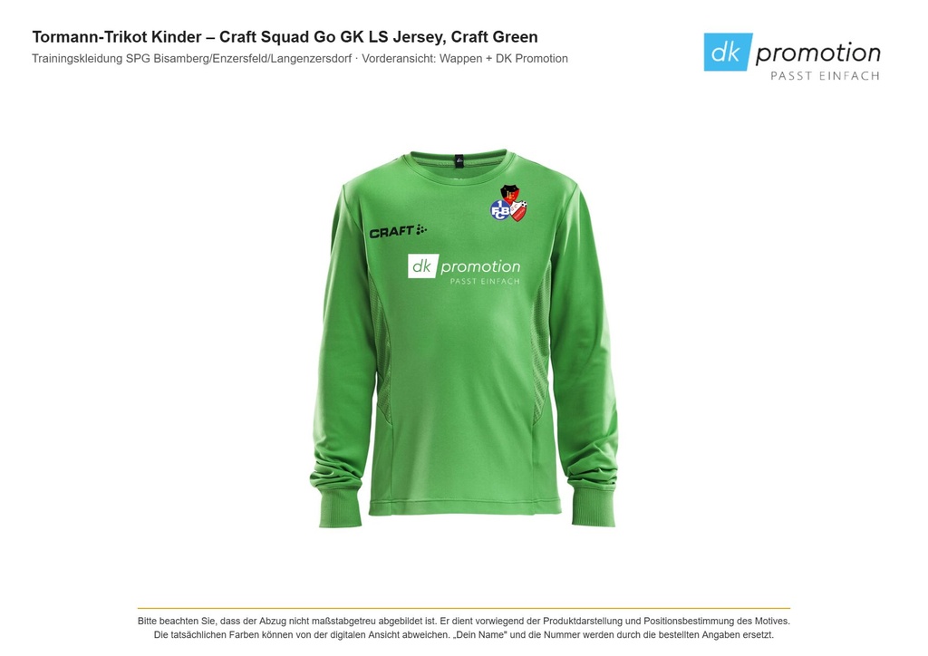 Tormann-Trikot Kinder (122/128)